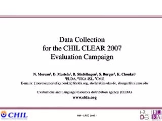 Data Collection for the CHIL CLEAR 2007 Evaluation Campaign