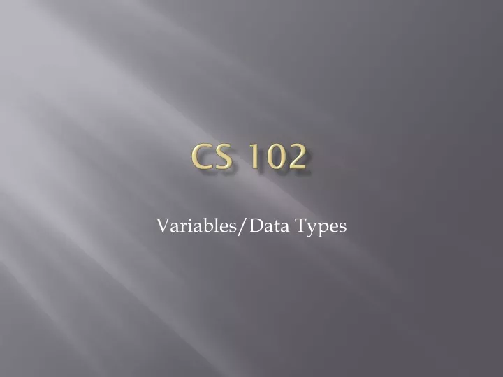 cs 102