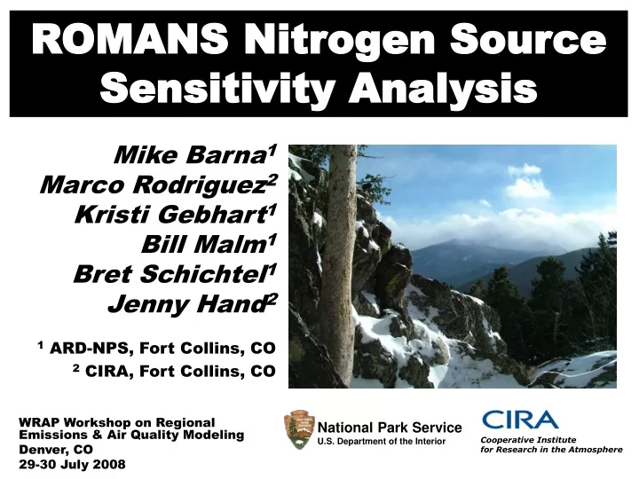 romans nitrogen source sensitivity analysis