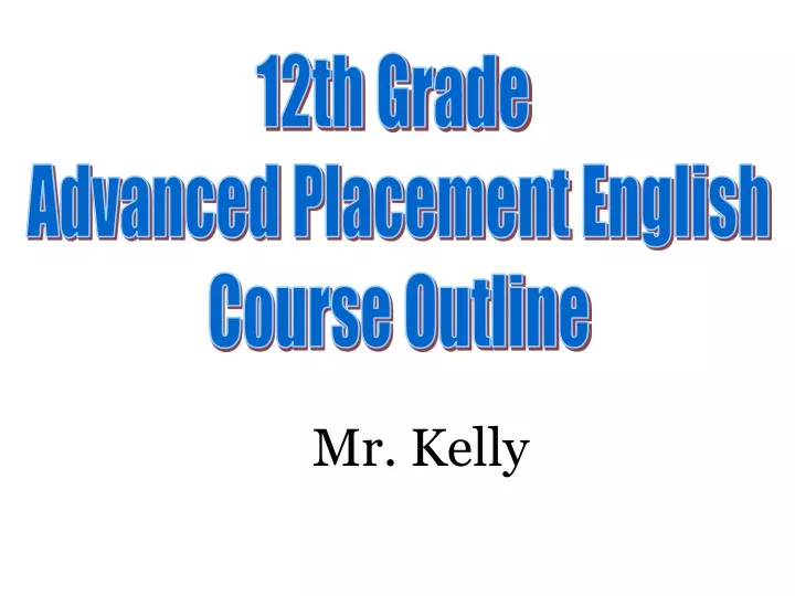 12th grade advanced placement english course