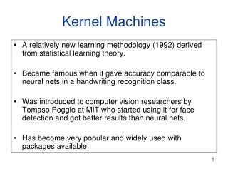 Kernel Machines