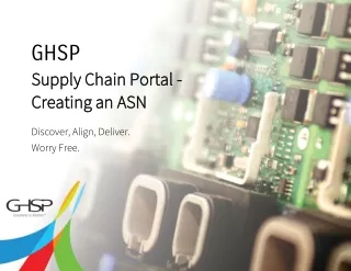 Supply Chain Portal - Creating an ASN