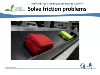 Solve friction problems