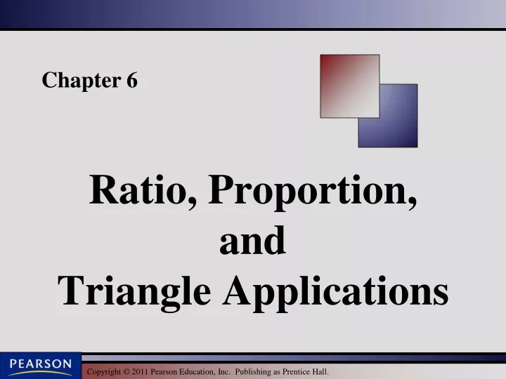 ratio proportion and triangle applications