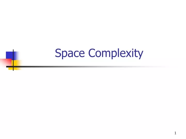 space complexity