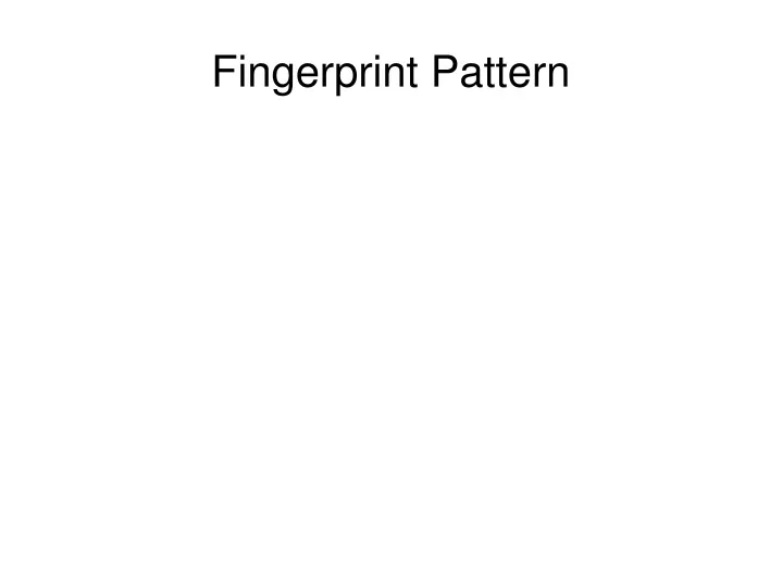 fingerprint pattern