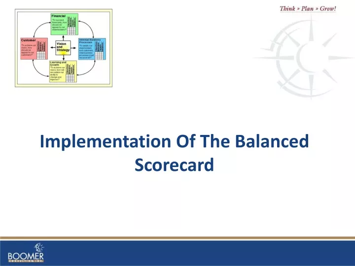 implementation of the balanced scorecard