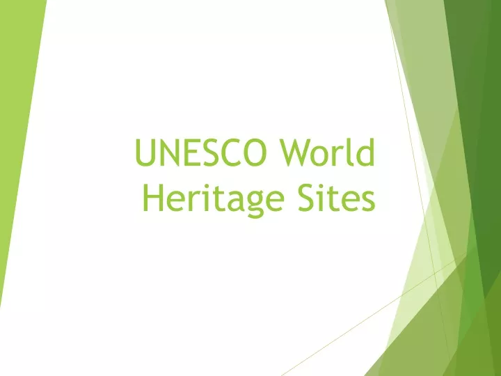 unesco world heritage sites