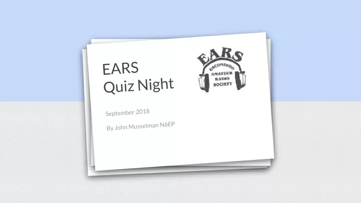 ears quiz night