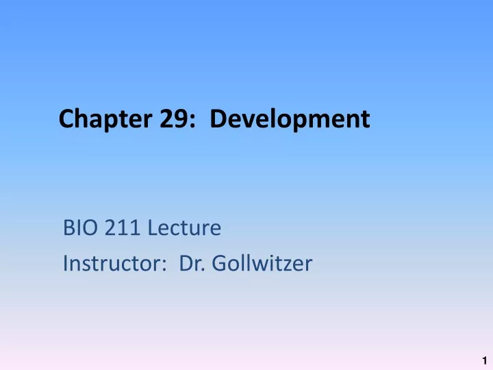 chapter 29 development