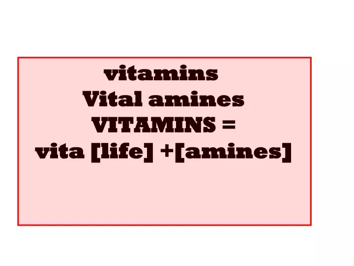 vitamins vital amines vitamins vita life amines
