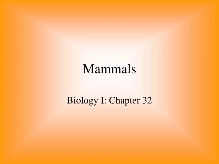 biology i chapter 32