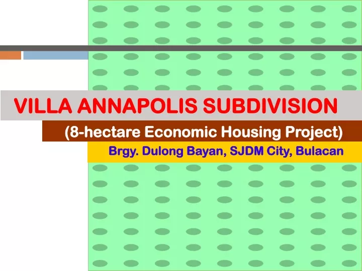 villa annapolis subdivision