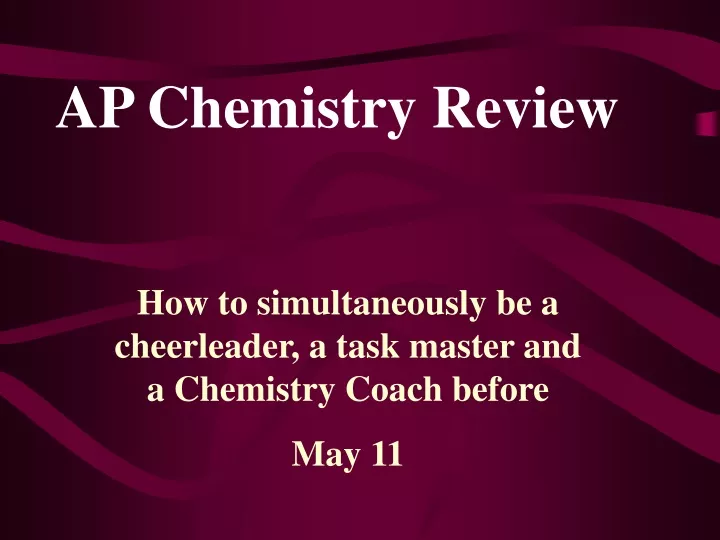 ap chemistry review