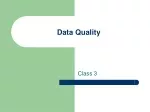 Data Quality - slide 1