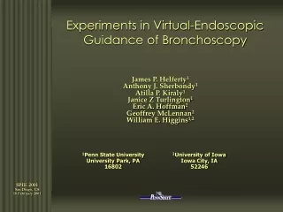 Experiments in Virtual-Endoscopic Guidance of Bronchoscopy