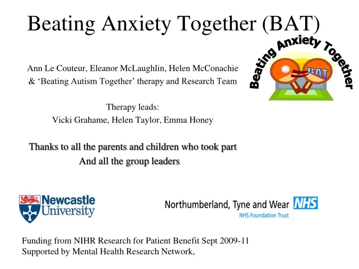 beating anxiety together bat