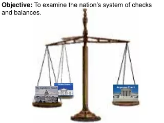 Objective:  To examine the nation’s system of checks and balances.