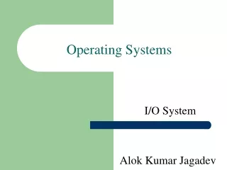 Operating Systems