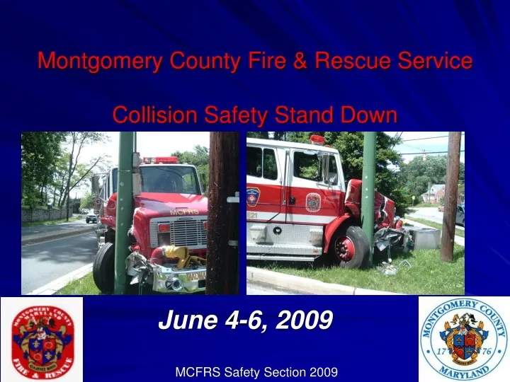 montgomery county fire rescue service collision safety stand down