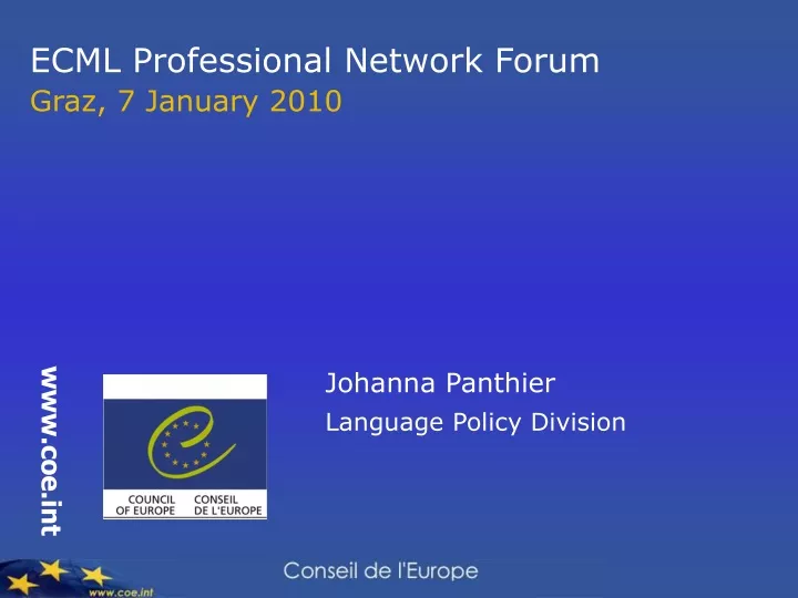 ecml professional network forum graz 7 january