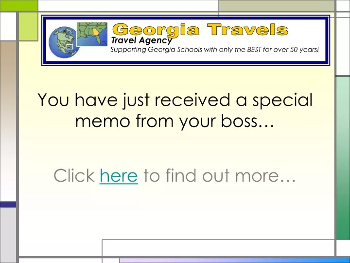 you have just received a special memo from your boss
