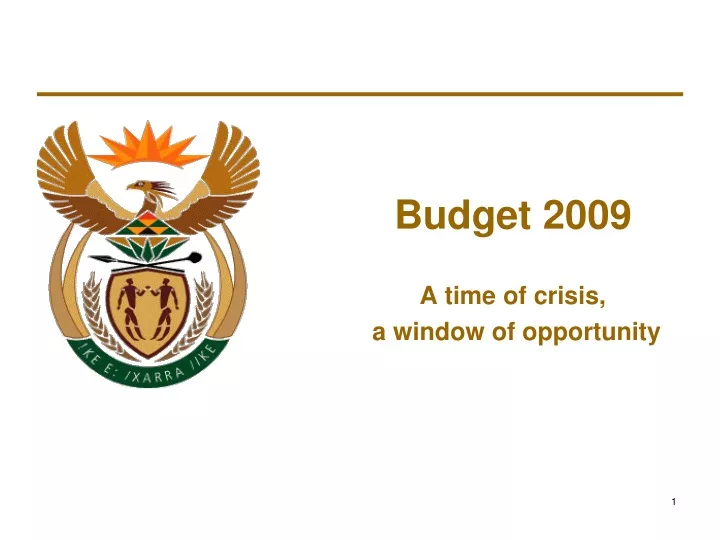 budget 2009