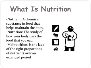 What Is Nutrition