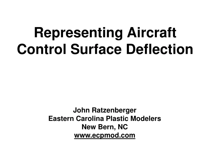 representing aircraft control surface deflection