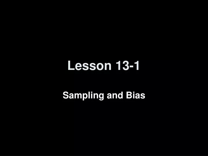 lesson 13 1