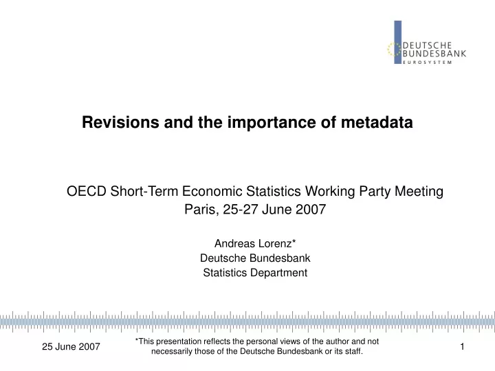revisions and the importance of metadata