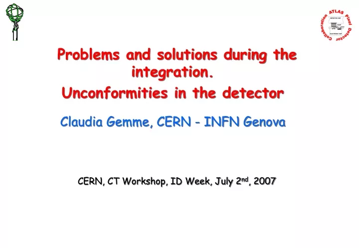 problems and solutions during the integration