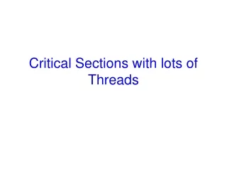 Critical Sections with lots of Threads