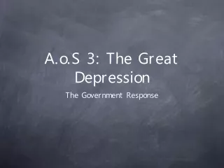 A.o.S 3: The Great Depression