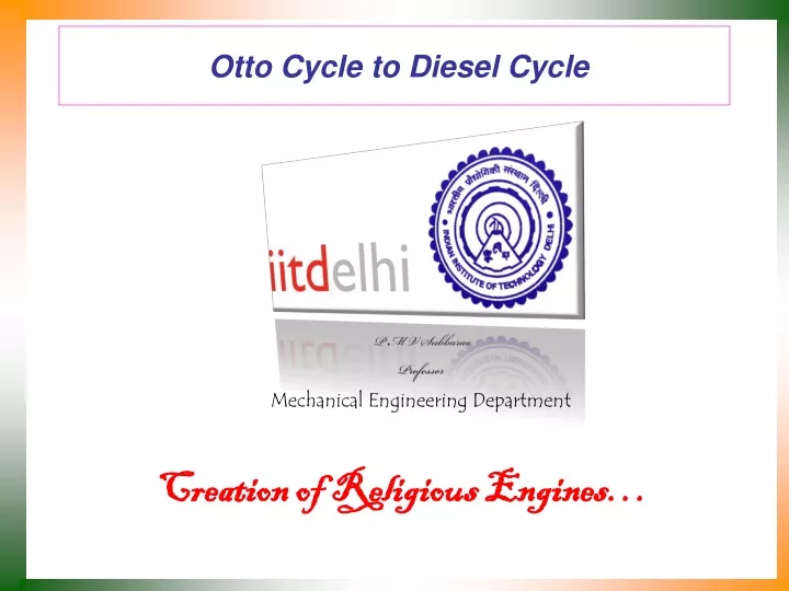 otto cycle to diesel cycle