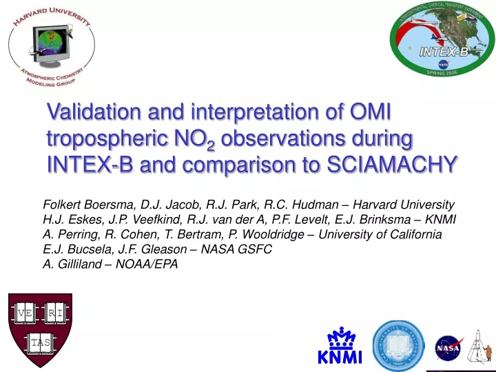 validation and interpretation of omi tropospheric