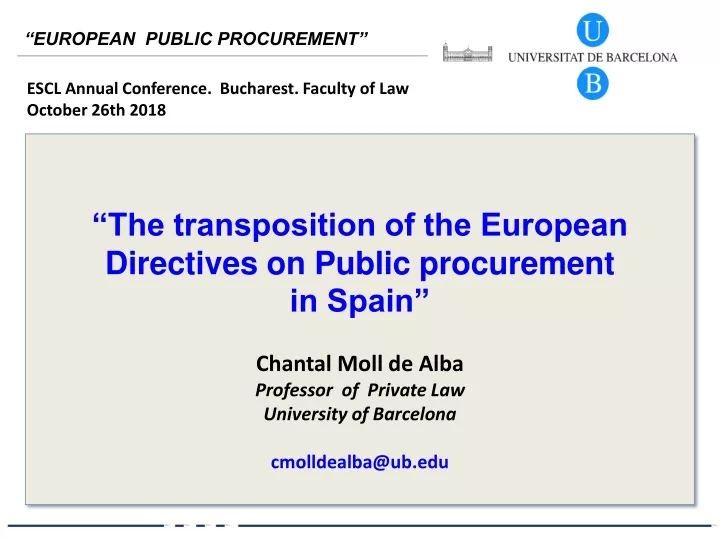 european public procurement