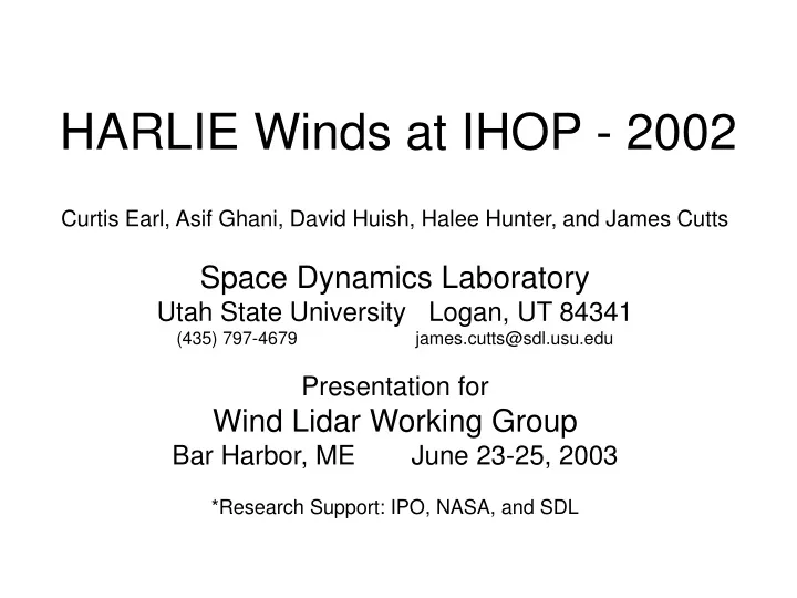 harlie winds at ihop 2002