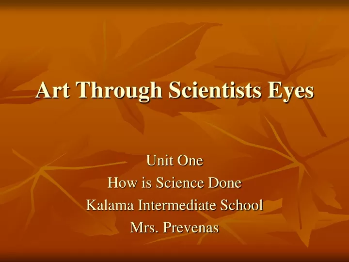 art through scientists eyes