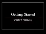 Getting Started - slide 1