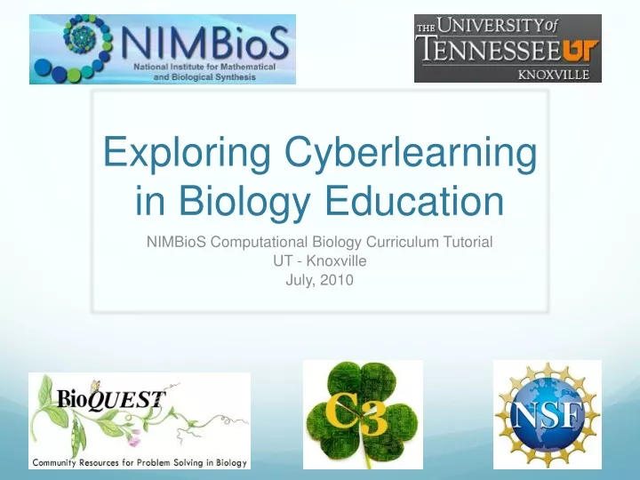 exploring cyberlearning in biology education