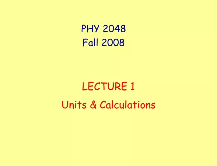 phy 2048 fall 2008