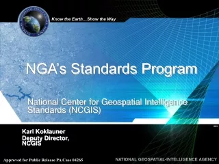 NGA’s Standards Program