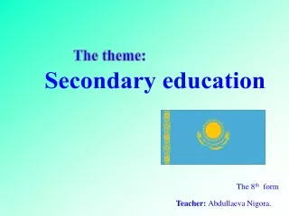 Secondary education