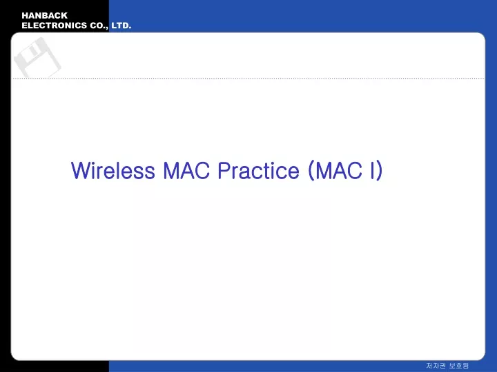 wireless mac practice mac i