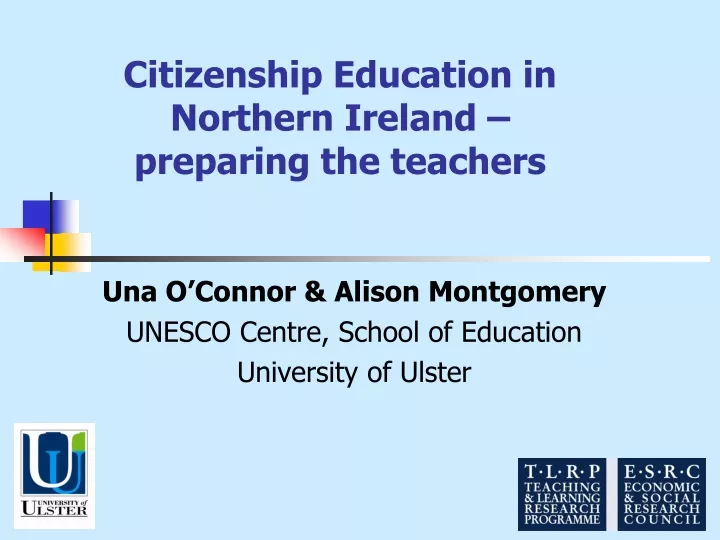 citizenship education in northern ireland preparing the teachers