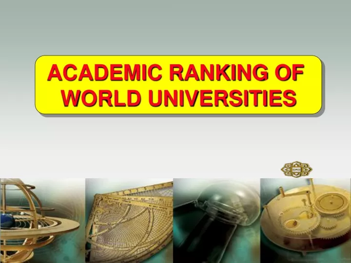 academic ranking of world universities