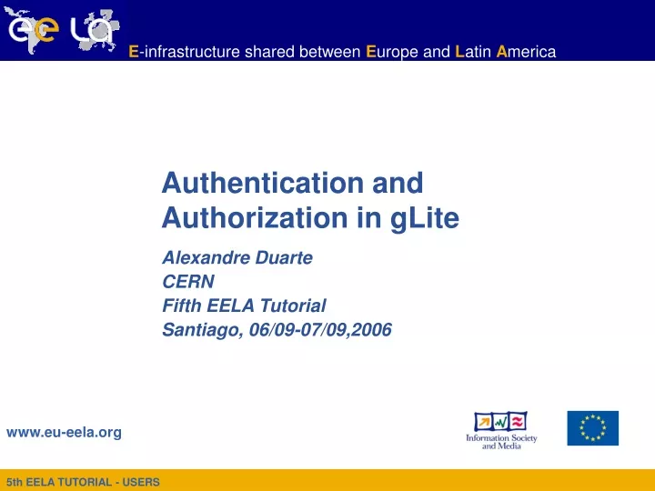 authentication and authorization in glite