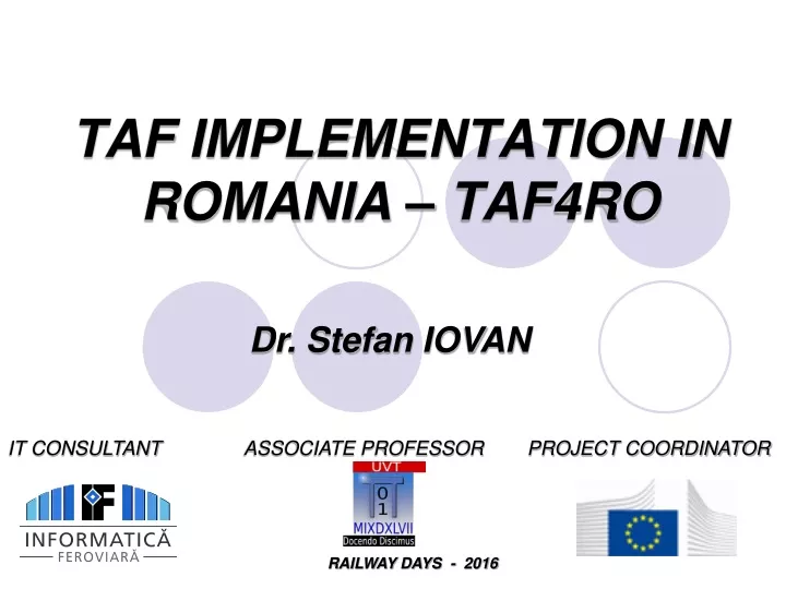 taf implementation in romania taf4ro