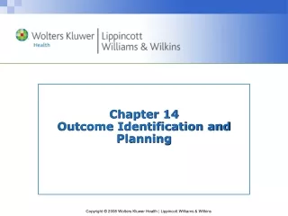 Chapter 14 Outcome Identification and Planning